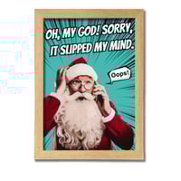 クリスマスアートポスターポストカードサイズ モノクロ 3枚セット