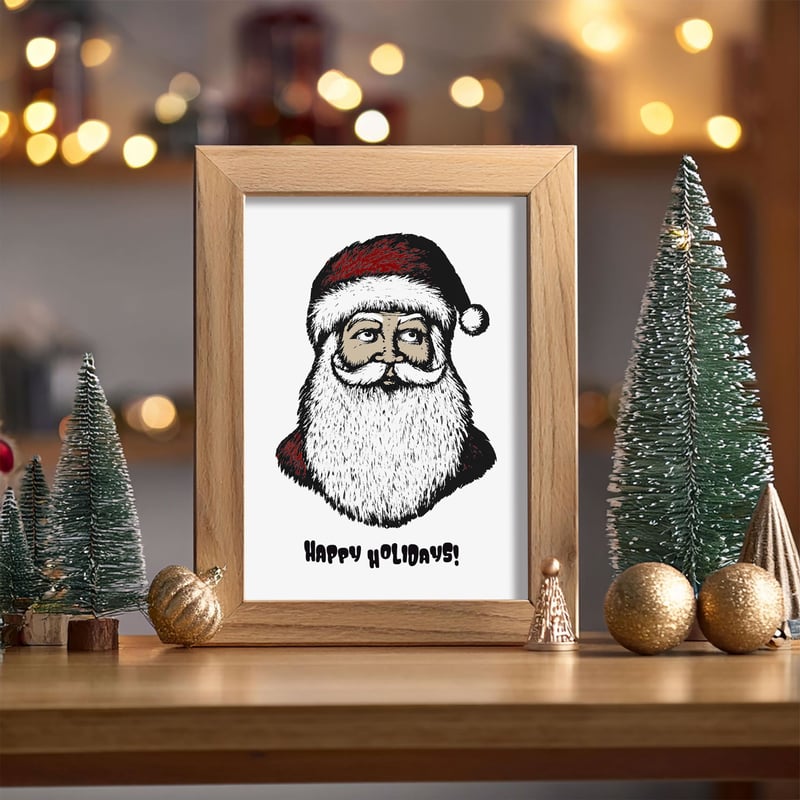 クリスマスアートポスター2L サンタクロース | ROPONNA