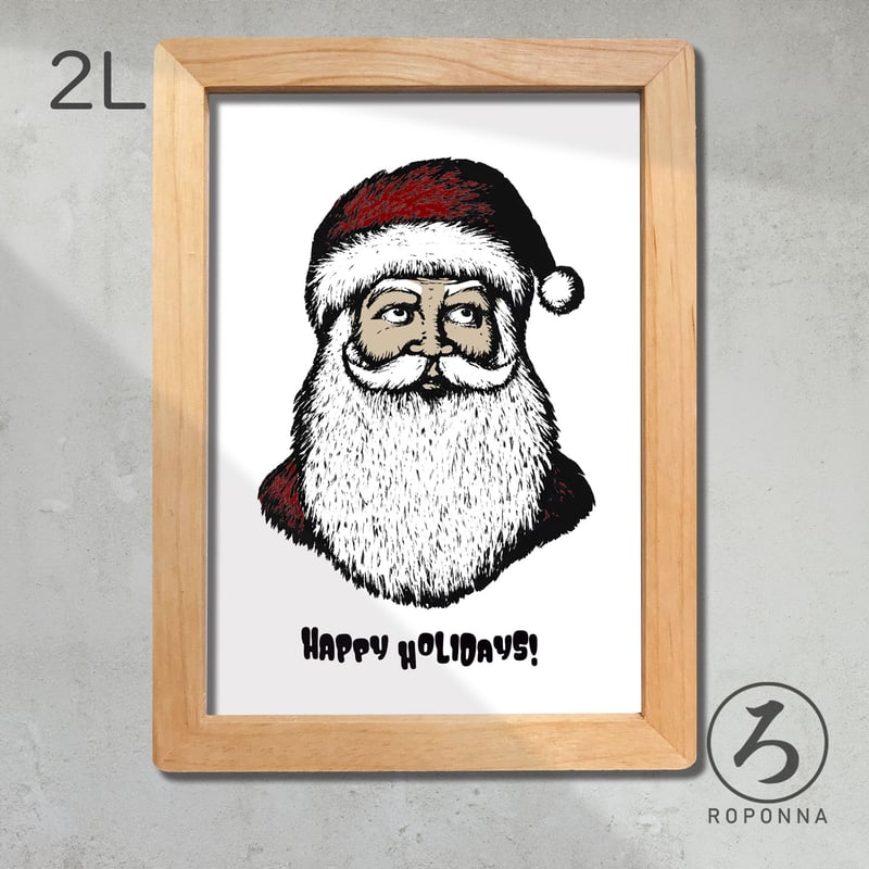 クリスマスアートポスター2L サンタクロース | ROPONNA