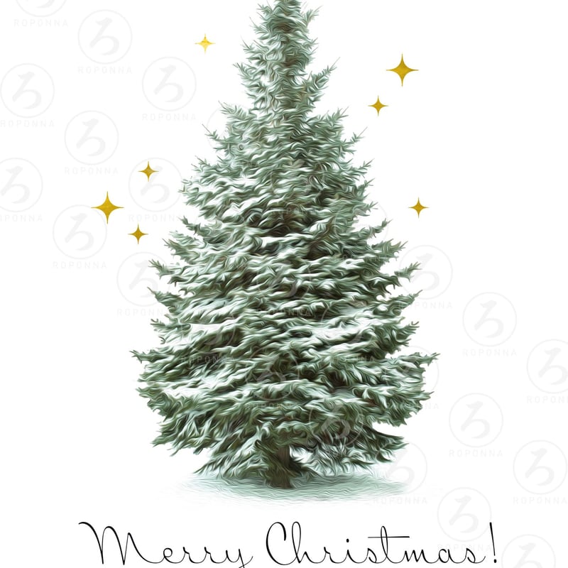 クリスマス A4 アート ポスター もみの木 名入れ可能 | ROPONNA