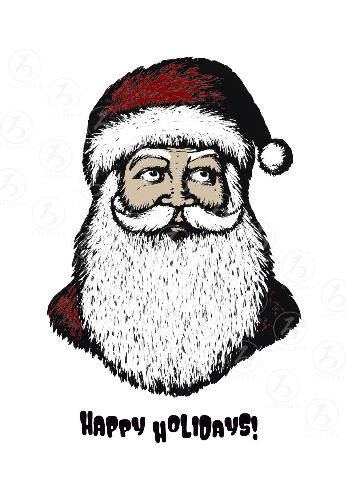 特大サイズ　Xmas・サンタクロース　アートポスター　600×720 特大サイズ Xmas・サンタクロース アートポスター 600×720｜クリスマス