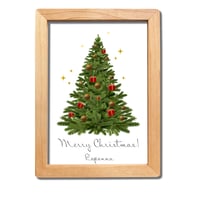 クリスマスアートポスター2L　クリスマスツリー　名入れ対応