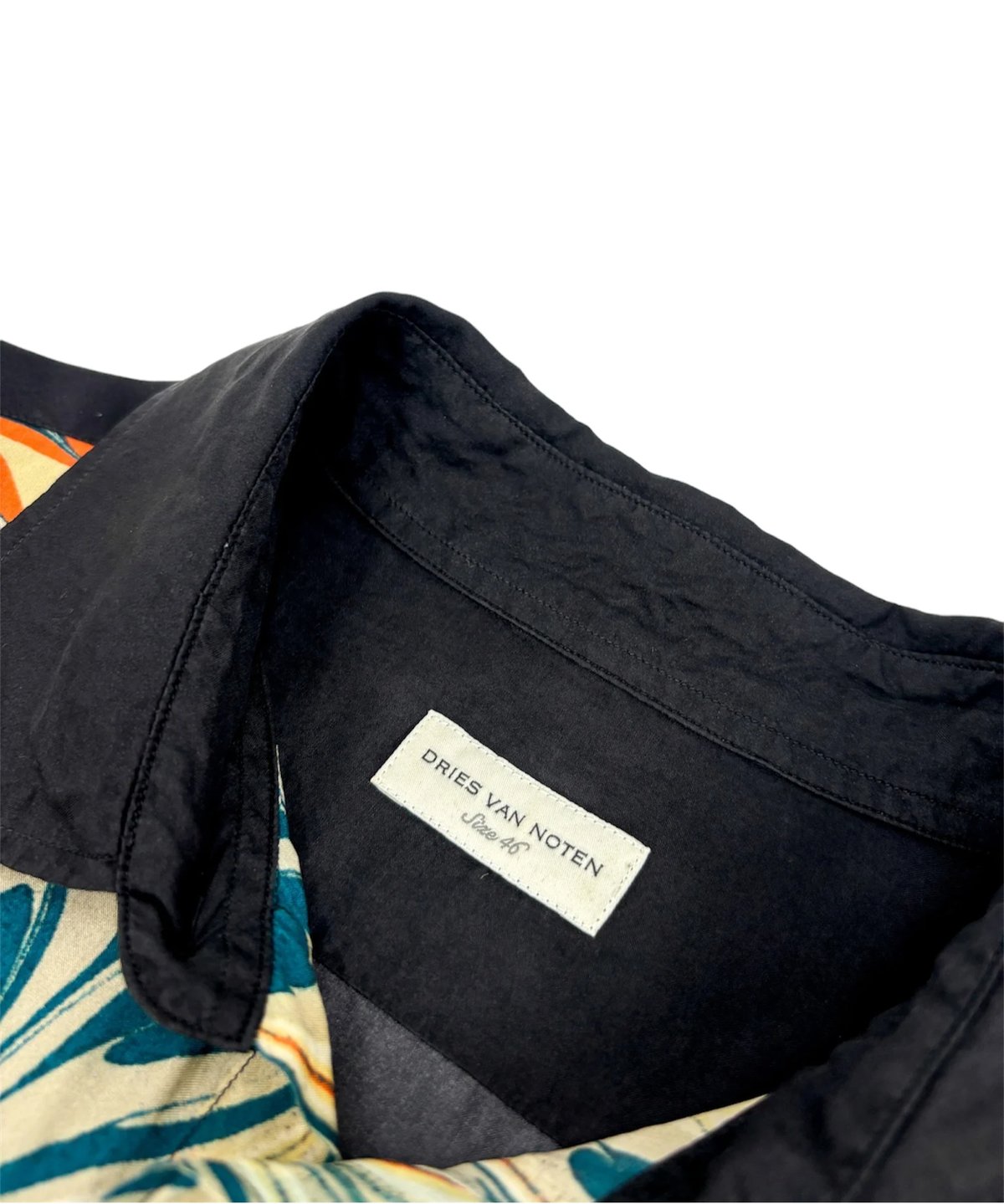 18AW DRIES VAN NOTEN / Marble Print Silk Shirt 18AW DRIES VAN NOTEN / Marble Print Silk Shirt