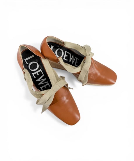 LOEWE – Ankle-tie Wedge Sandals