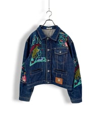 90s KANSAI O2 – Embroidered Trucker Jacket