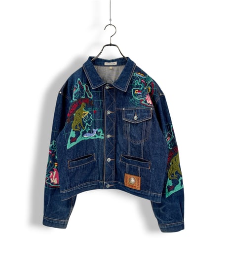 90s KANSAI O2 – Embroidered Trucker Jacket