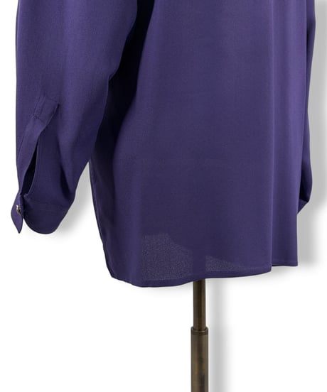 80s〜90s GIANNI VERSACE – Hidden Button-down Georgette Shirt