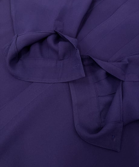 80s〜90s GIANNI VERSACE – Hidden Button-down Georgette Shirt
