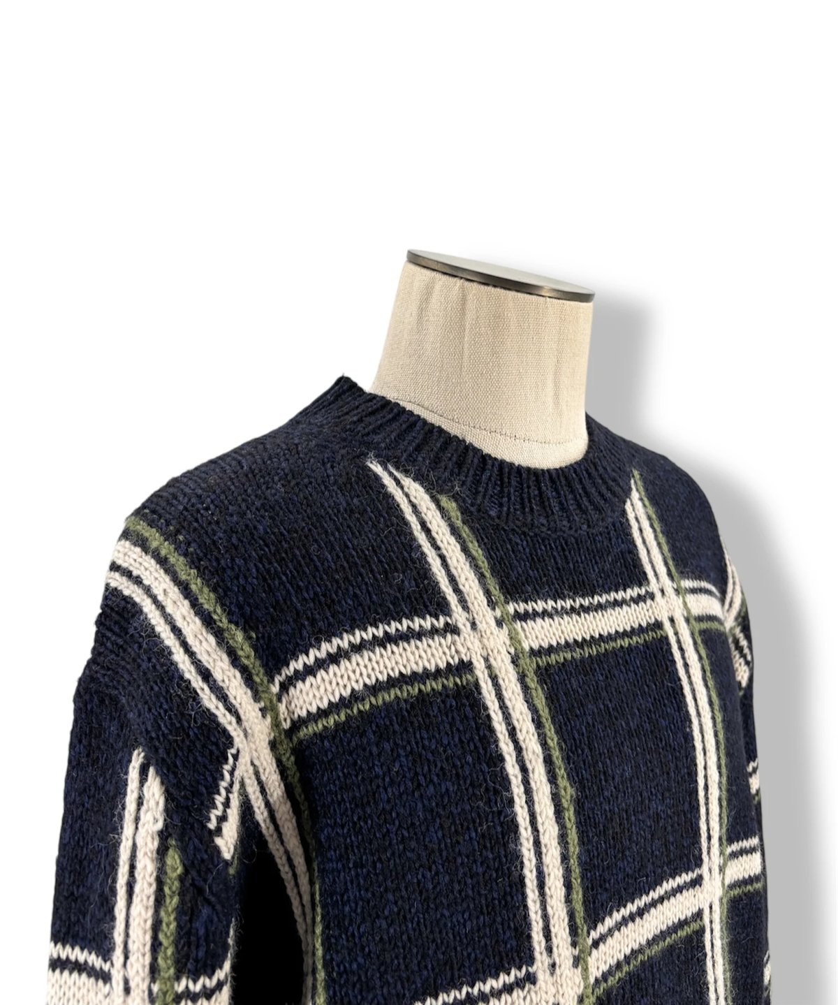 20AW DRIES VAN NOTEN – Windowpane Check Crew Ne