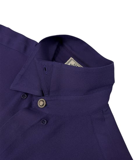 80s〜90s GIANNI VERSACE – Hidden Button-down Georgette Shirt