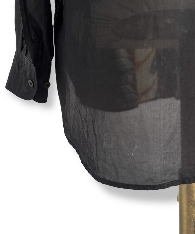 18AW DRIES VAN NOTEN – Marble Print Silk Shirt