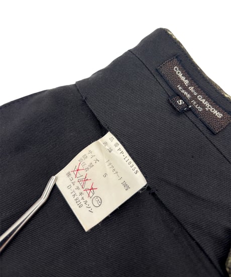 80s COMME des GARCONS HOMME PLUS – 2Tuck Wide Tapered Trousers