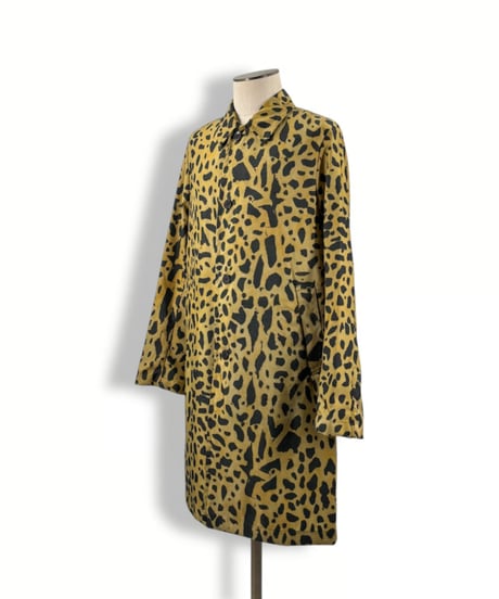 20AW DRIES VAN NOTEN – Leopard Print Balmacaan Coat