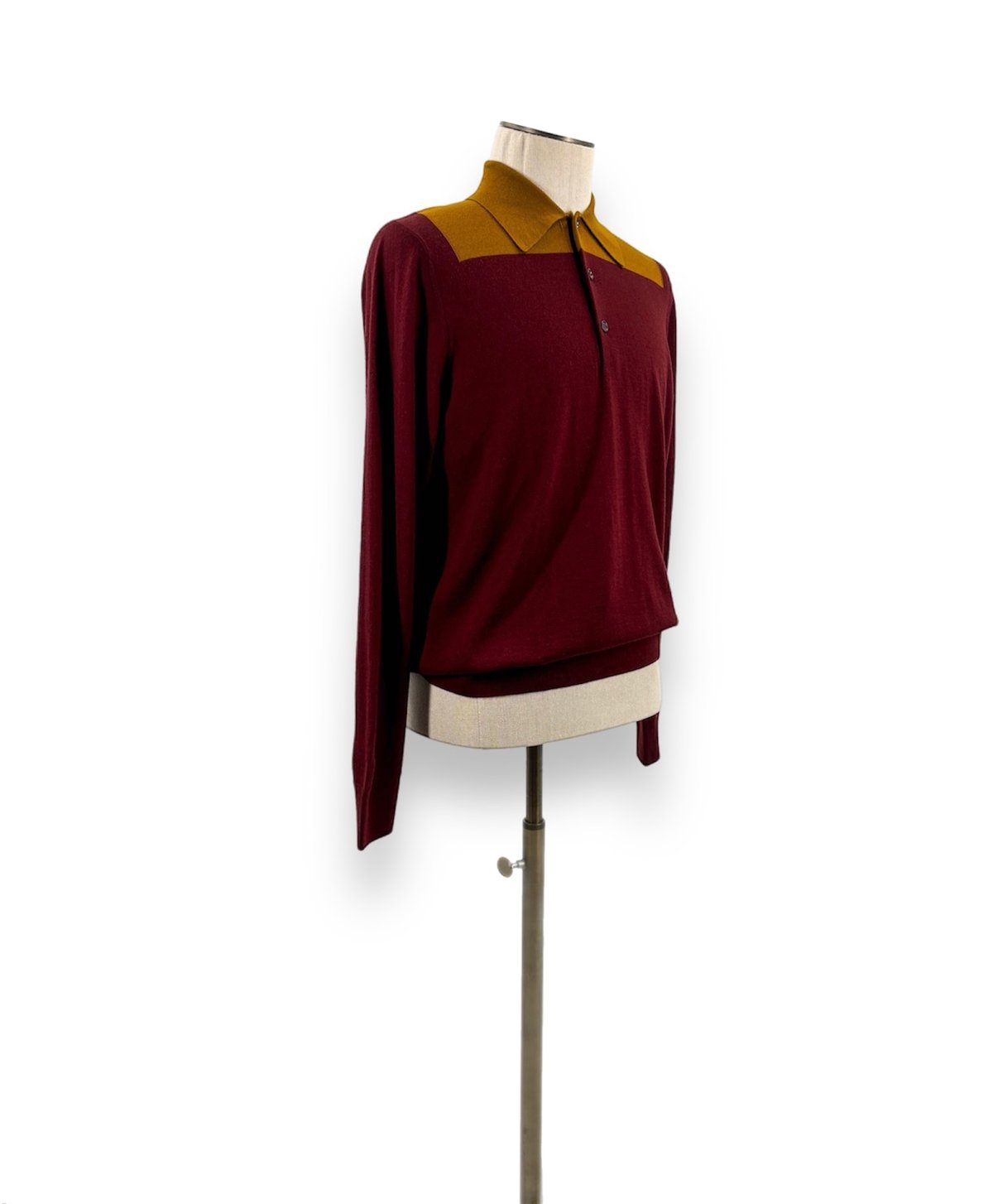 20AW DRIES VAN NOTEN / Bi-color Polo Knit -バイカラ 20AW DRIES VAN NOTEN / Bi-color Polo Knit -バイカラ