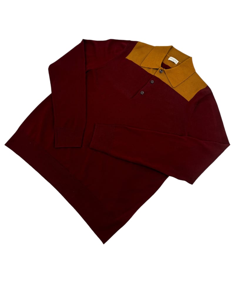 20AW DRIES VAN NOTEN / Bi-color Polo Knit -バイカラ 20AW DRIES VAN NOTEN / Bi-color Polo Knit -バイカラ