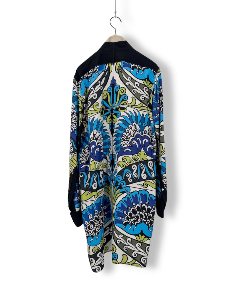 【希少デザイン】LOEWE シルク 総柄シャツ ヴィンテージ 長袖シャツ 42 希少デザイン】LOEWE シルク 総柄シャツ ヴィンテージ 長袖シャツ 42