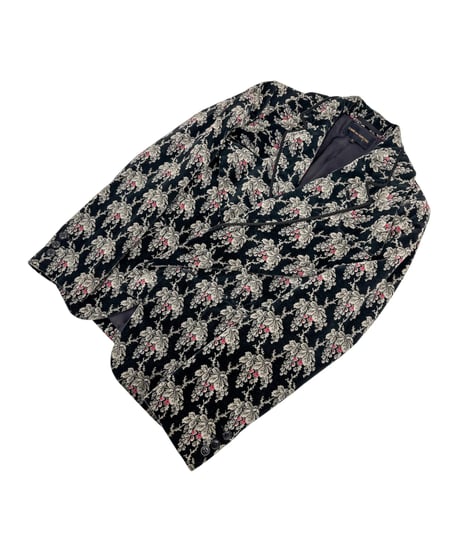 01AW COMME des GARCONS – Floral Jacquard Jacket