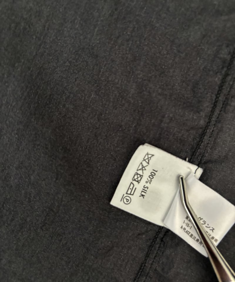 18AW DRIES VAN NOTEN – Marble Print Silk Shirt