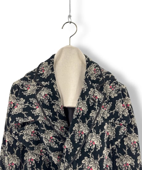 01AW COMME des GARCONS – Floral Jacquard Jacket