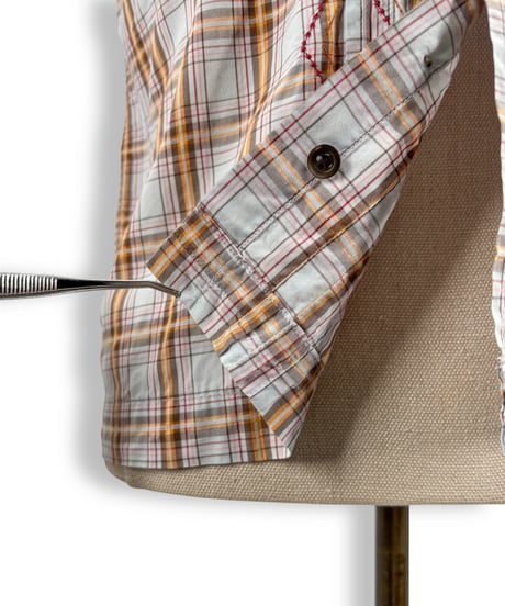 DRIES VAN NOTEN – Plaid Short Sleeve Shirt
