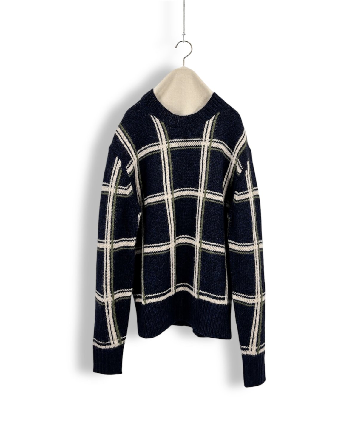 20AW DRIES VAN NOTEN – Windowpane Check Crew Ne