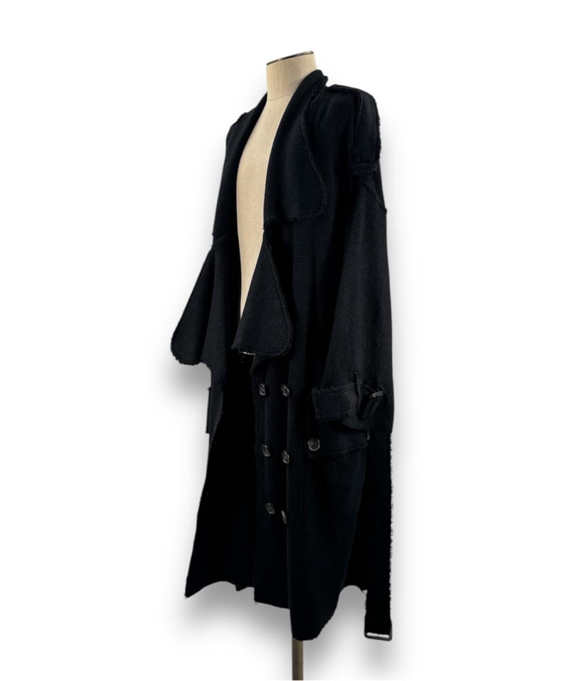 00's BURBERRY – Oversized Knit Trench Coat オーバー