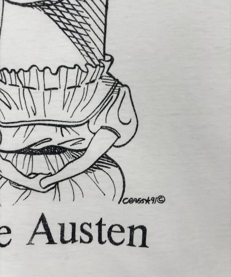 90s Largely Literary "Jane Austen" – Vintage Art T-shirt