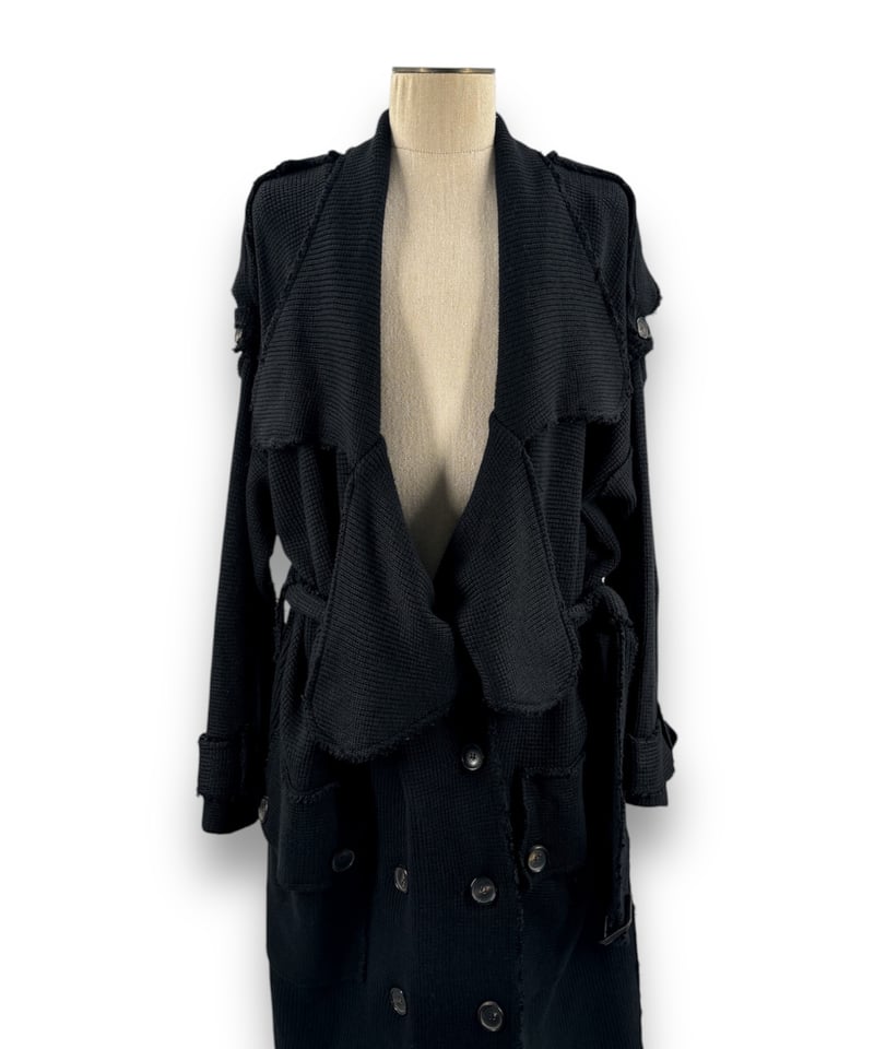 00's BURBERRY – Oversized Knit Trench Coat オーバー