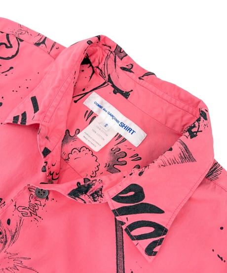 22SS COMME des GARCONS SHIRT – Graphic Print Short Sleeve Shirt