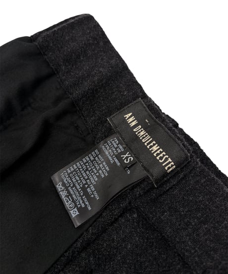 00s ANN DEMEULEMEESTER – Slim Straight Wool Trousers