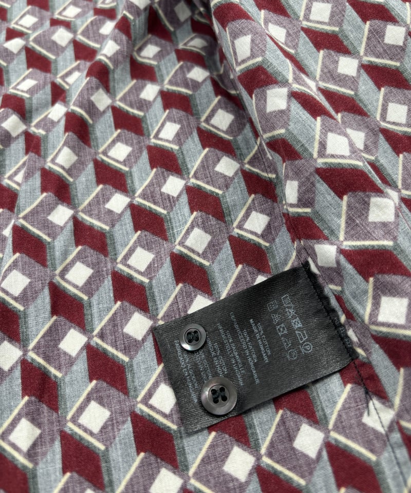 21AW DRIES VAN NOTEN / Geometric Print Shirt -ジ 21AW DRIES VAN NOTEN / Geometric Print Shirt -ジ