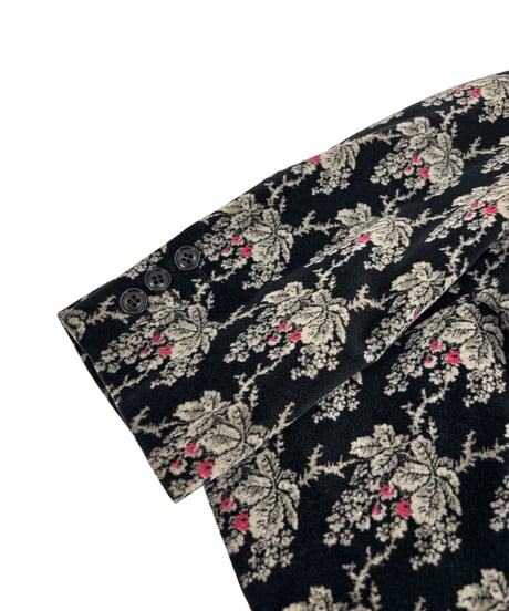 01AW COMME des GARCONS – Floral Jacquard Jacket