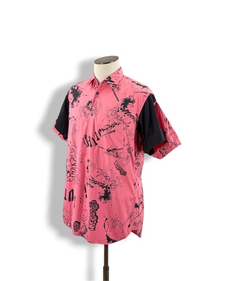 22SS COMME des GARCONS SHIRT – Graphic Print Short Sleeve Shirt