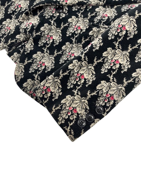 01AW COMME des GARCONS – Floral Jacquard Jacket