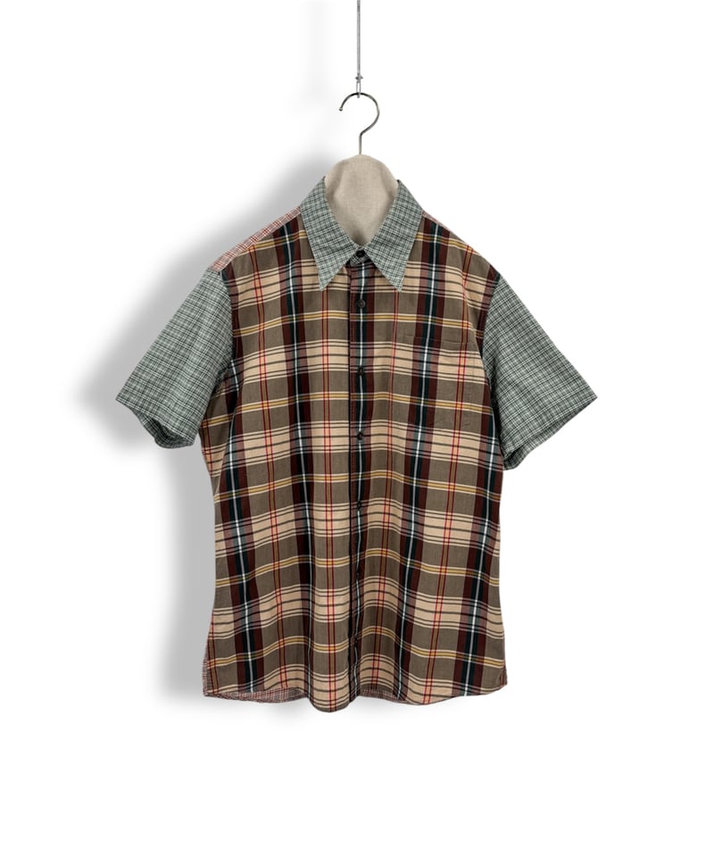 DRIES VAN NOTEN – Crazy Check Short Sleeve Shir