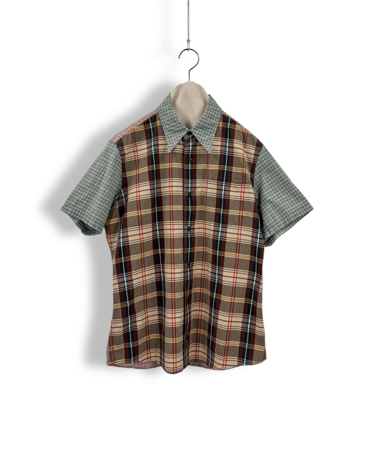 DRIES VAN NOTEN – Crazy Check Short Sleeve Shir