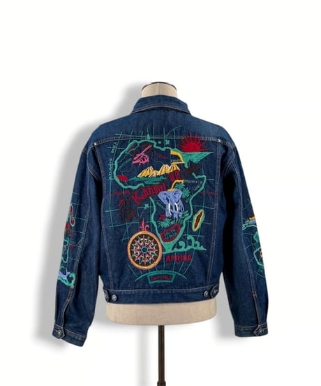 90s KANSAI O2 – Embroidered Trucker Jacket