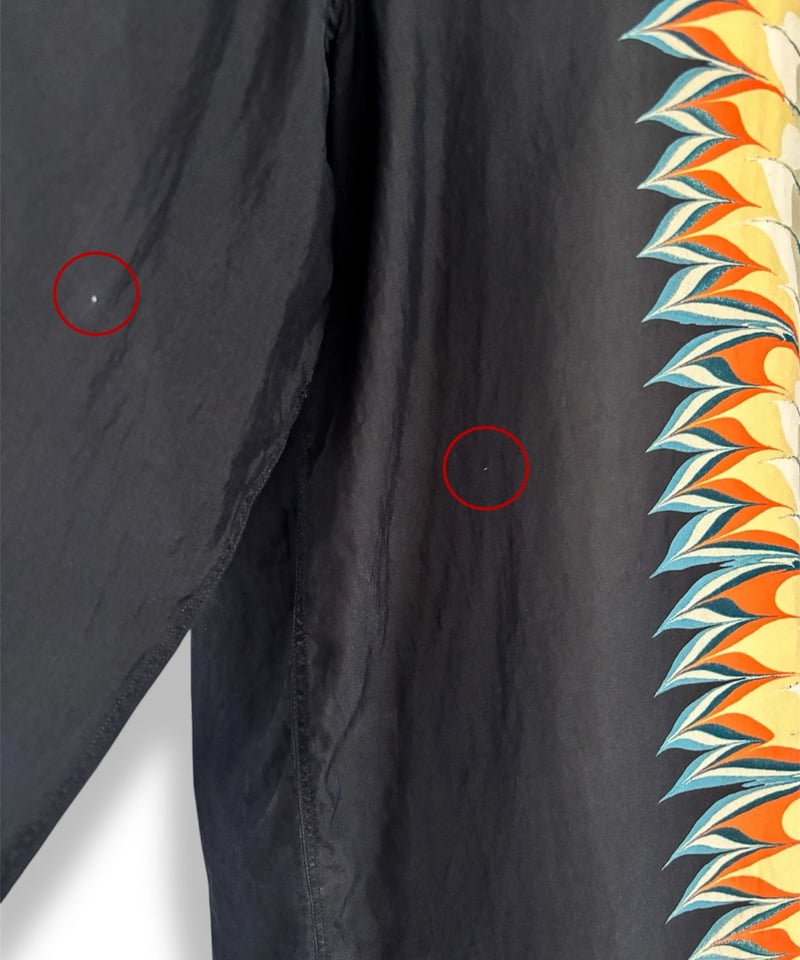 18AW DRIES VAN NOTEN – Marble Print Silk Shirt