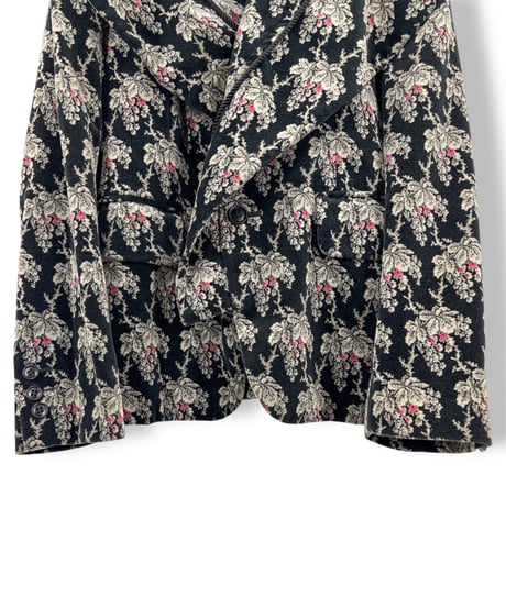 01AW COMME des GARCONS – Floral Jacquard Jacket