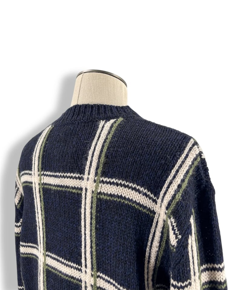 20AW DRIES VAN NOTEN – Windowpane Check Crew Ne
