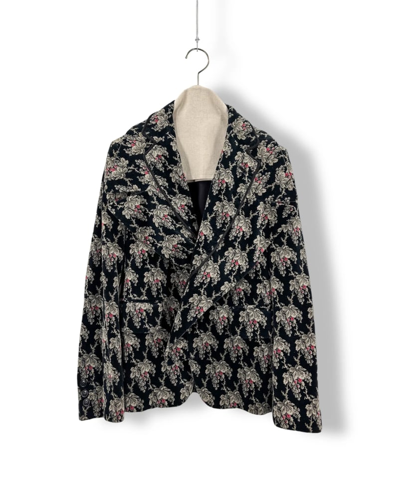 01AW COMME des GARCONS – Floral Jacquard Jacket