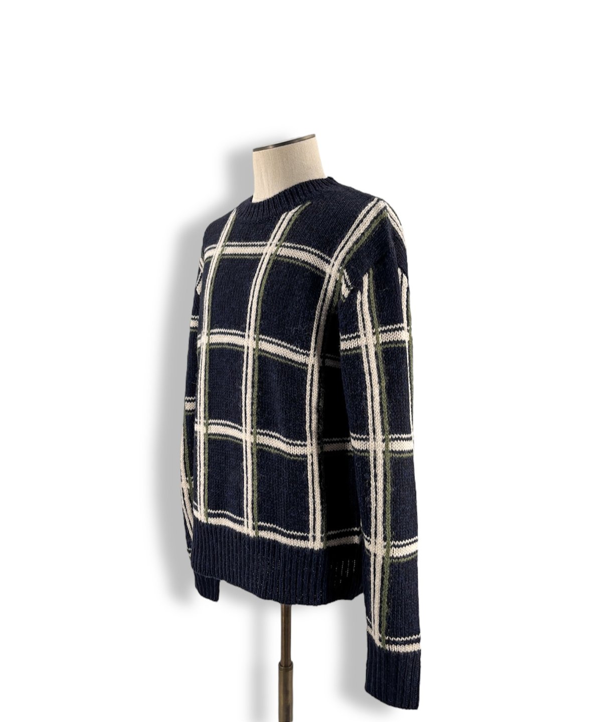 dries van noten 20aw チルデンニット 20AW DRIES VAN NOTEN – Windowpane Check Crewnec
