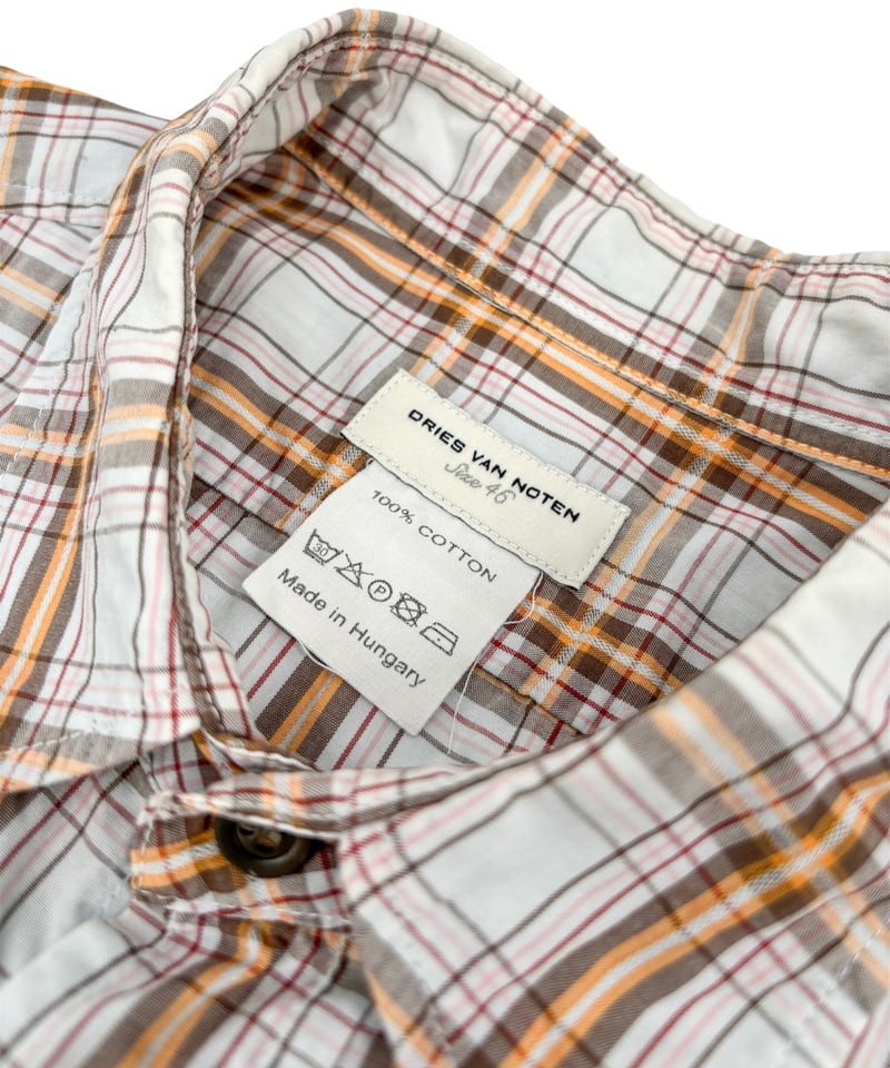 DRIES VAN NOTEN / Plaid Shirt -チェック柄シャツ | Chron DRIES VAN NOTEN / Plaid Shirt -チェック柄シャツ | Chron