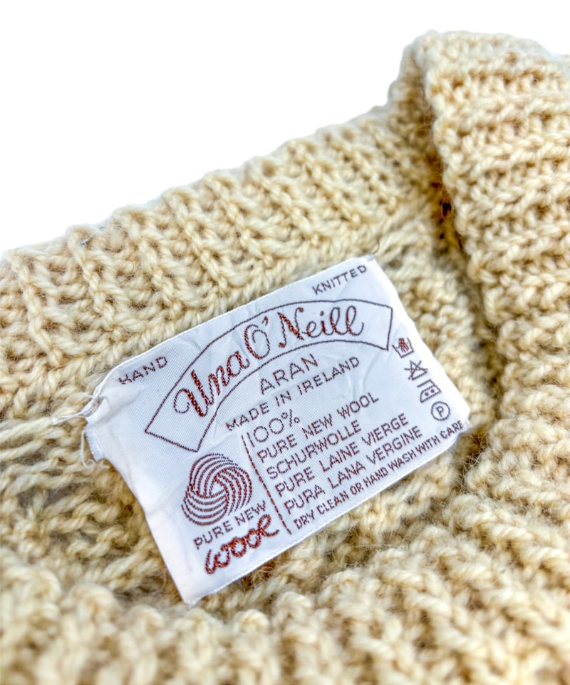 70's Una O'Neill – Vintage Aran Sweater ヴィンテージ