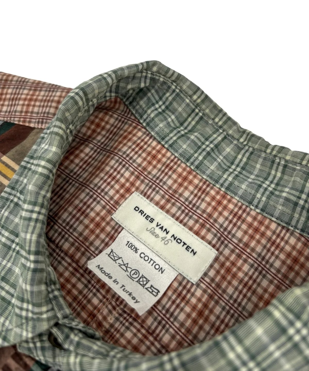 DRIES VAN NOTEN – Crazy Check Short Sleeve Shir