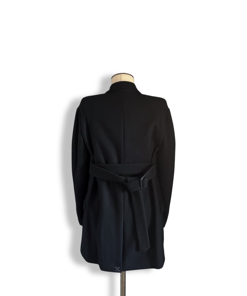 DRIES VAN NOTEN ブラック ダブルブレストコート DRIES VAN NOTEN ブラック ダブルブレストコート