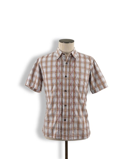 DRIES VAN NOTEN – Plaid Short Sleeve Shirt