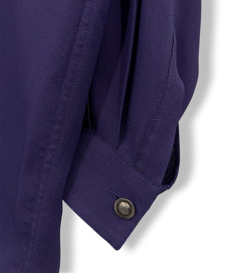 80s〜90s GIANNI VERSACE – Hidden Button-down Georgette Shirt
