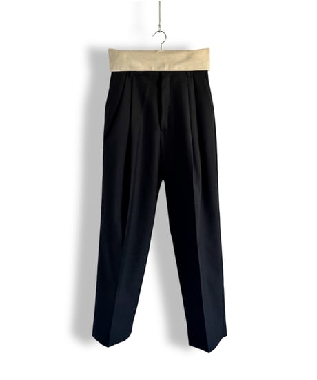 22SS DRIES VAN NOTEN – 2Tuck Wide Tapered Trousers