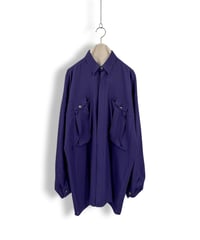 80s〜90s GIANNI VERSACE – Hidden Button-down Georgette Shirt